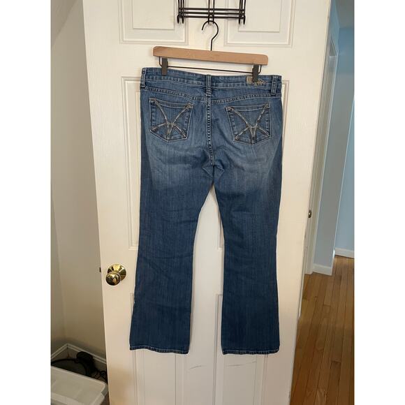 Kut from the Kloth Womens Jeans Size 10 Farrah Baby Bootcut Blue Denim Stretch - Picture 2 of 12